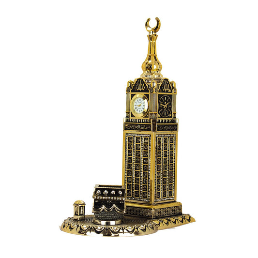 99 Names Of Allah with Clock Tower-Gold-almanaar Islamic Store