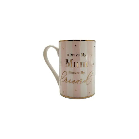 Always My Mum Forever My Friend Pink & Gold Mug-almanaar Islamic Store