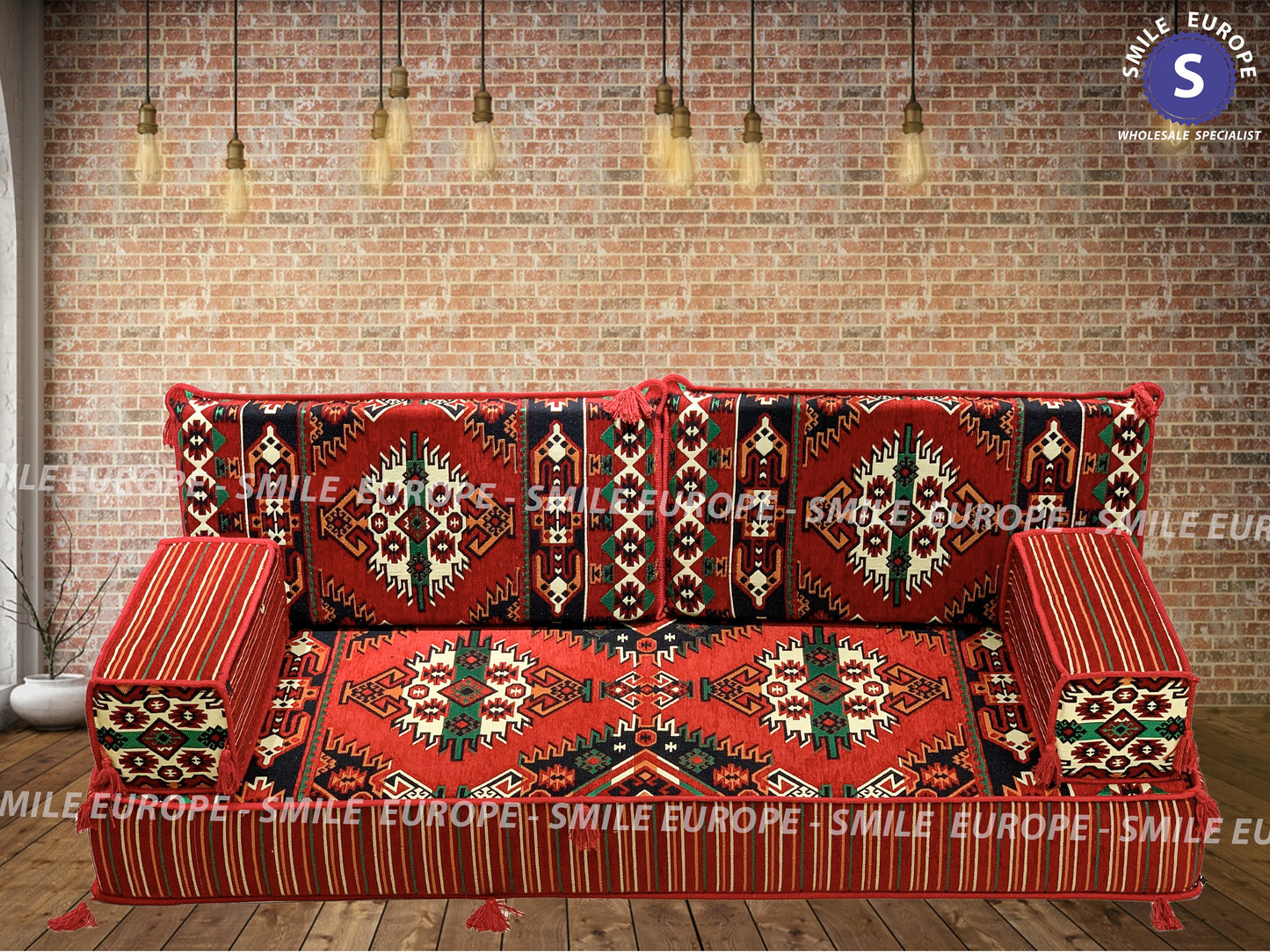 Arabic Majlis Sofa (Bed 20cm) Ottoman Floor Seating Floor-almanaar Islamic Store