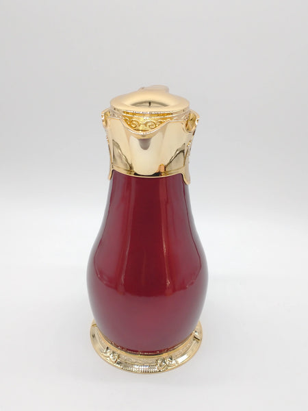 Arabic Style Thermos Red with Gold Flask Jug-almanaar Islamic Store