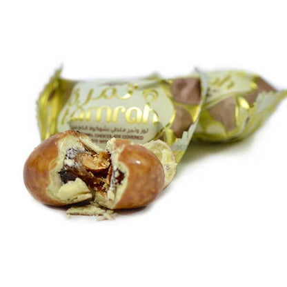 Assorted Chocolate Almond Tamrah Dates 600g-almanaar Islamic Store