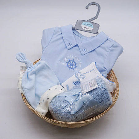 Baby Boy Hamper In Blue-almanaar Islamic Store