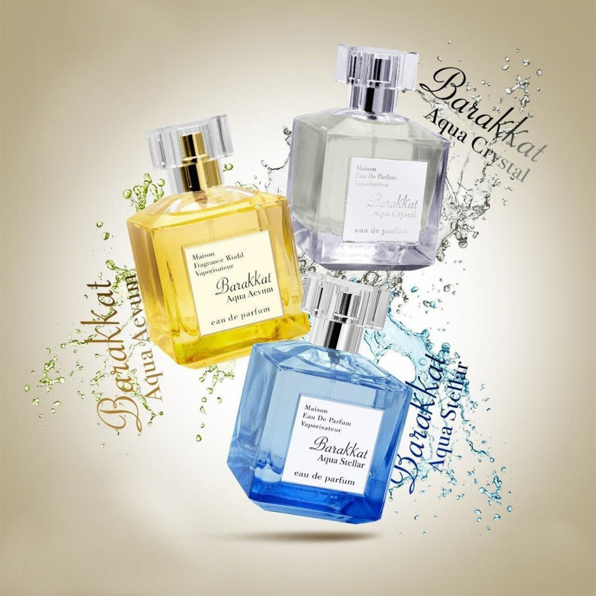 Barakkat Aqua Crystal Maison Eau de Parfum 100ml Fragrance World-almanaar Islamic Store