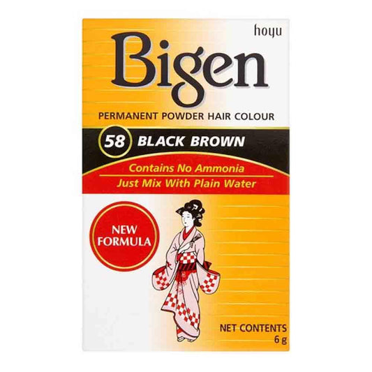 Bigen Permanent Powder Hair Colour Dark Brown (57)-almanaar Islamic Store
