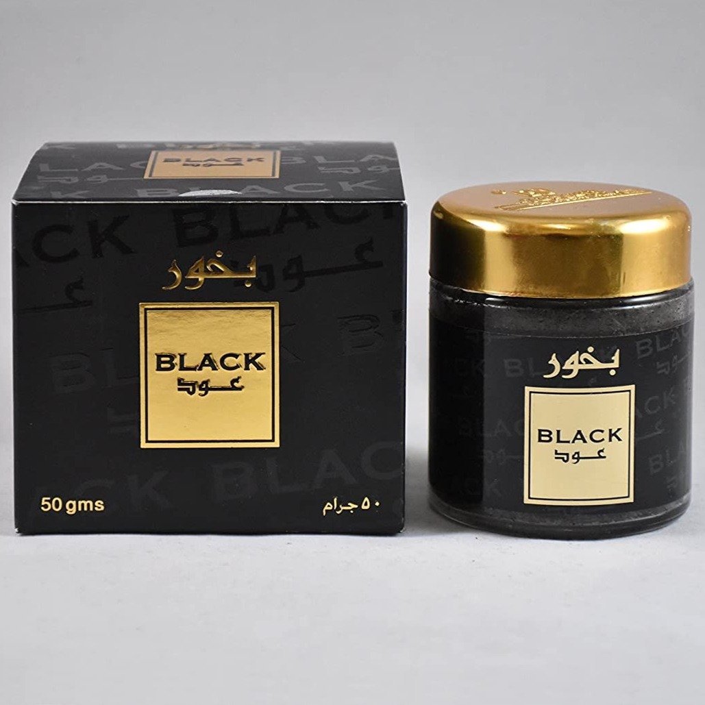 Black Oud Exotic Arabian Incense Burners 50g by Banafa For Oud-almanaar Islamic Store