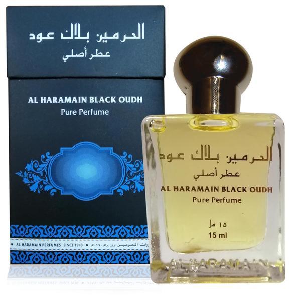 Black Oudh Perfume Oil Attar 15ml Al Haramain-almanaar Islamic Store