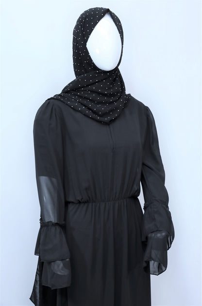 Black Plain Dress-almanaar Islamic Store