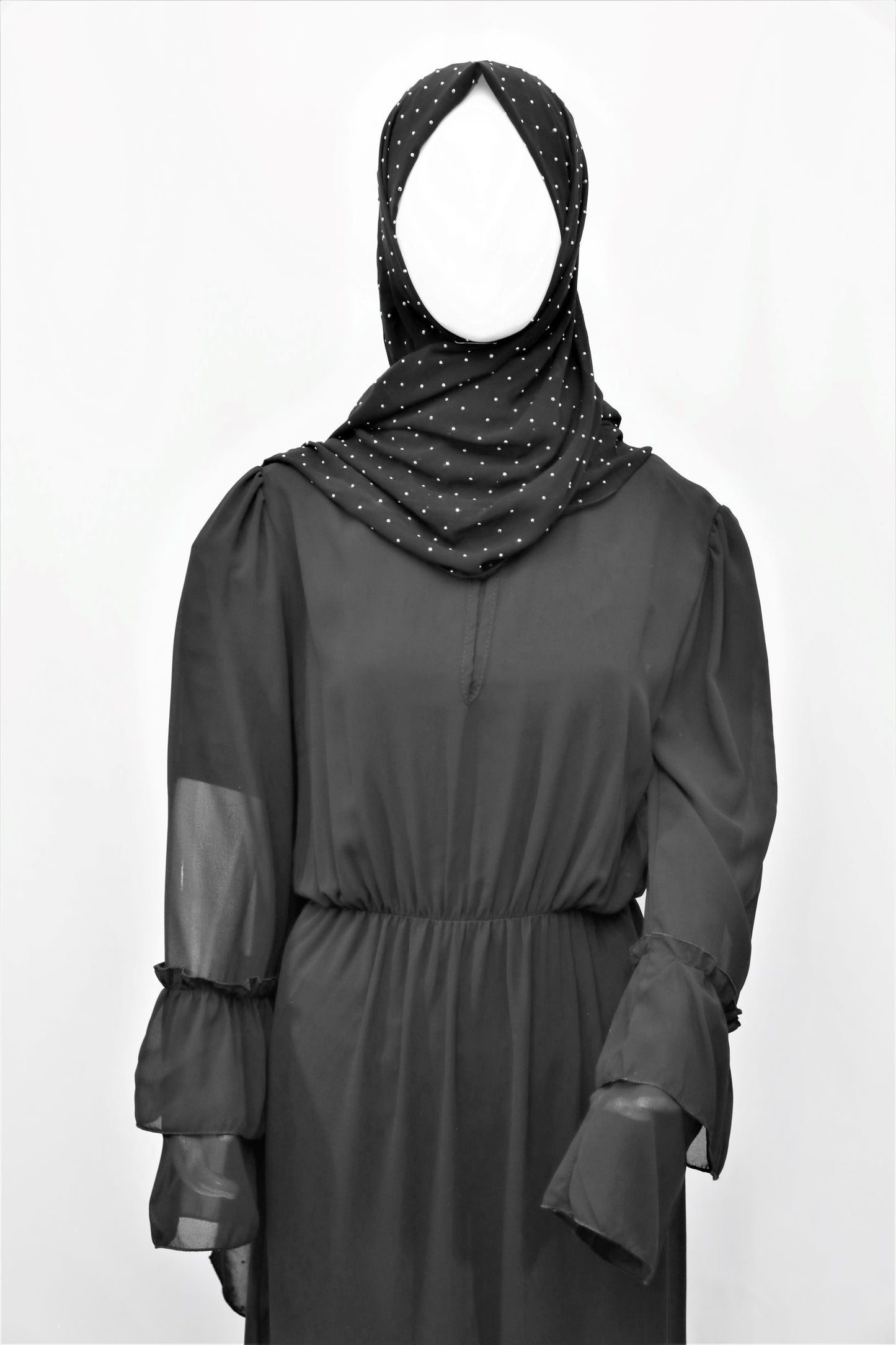 Black Plain Dress-almanaar Islamic Store