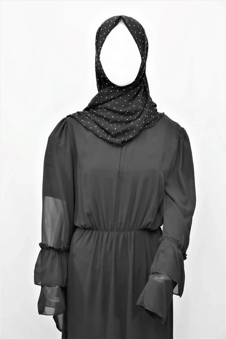 Black Plain Dress - Almanaar Islamic Store