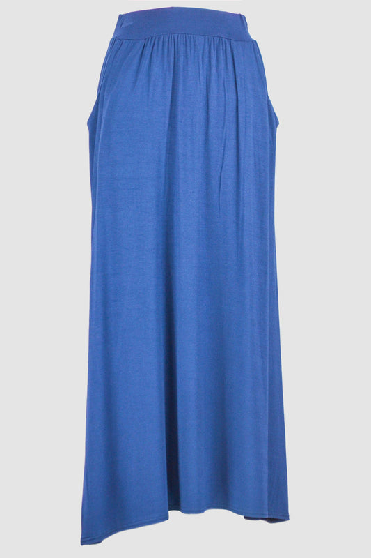 Blue Jersey Skirt With Pockets-almanaar Islamic Store