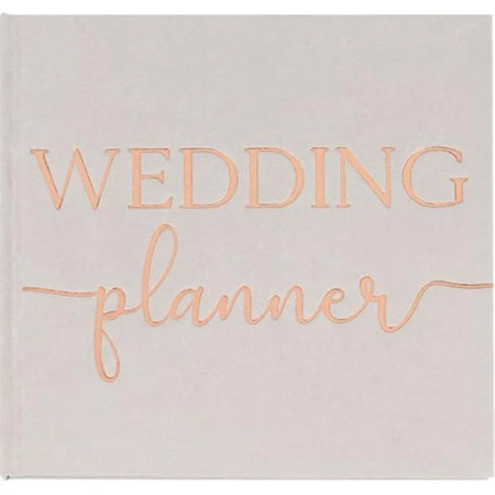 Botanical Wedding Grey Suede Planner-almanaar Islamic Store