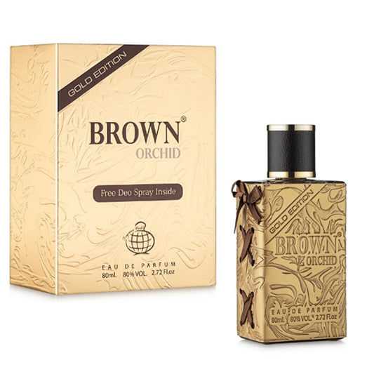 Brown Orchid Gold Edition 80ml Fragrance World-almanaar Islamic Store