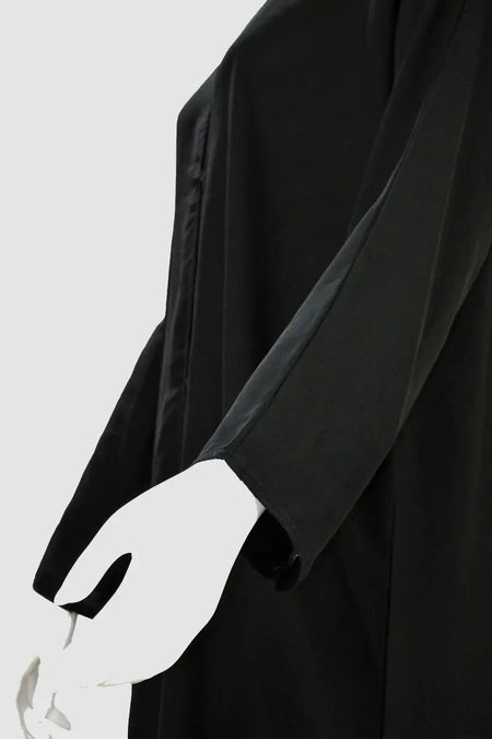 Burgundy Leafed Flared Abaya With Belt-almanaar Islamic Store