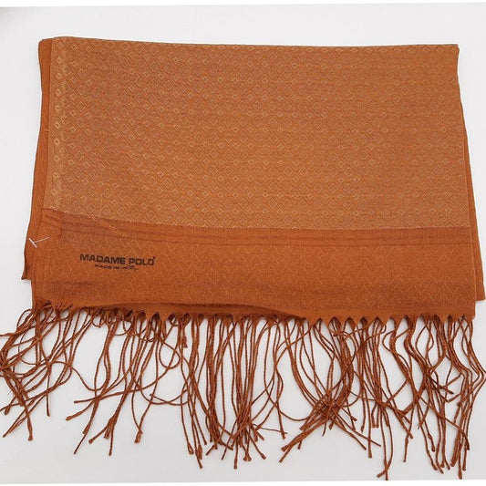 Burnt Orange - Soft Cotton Blend Scarf with Tussle Edge Design-almanaar Islamic Store