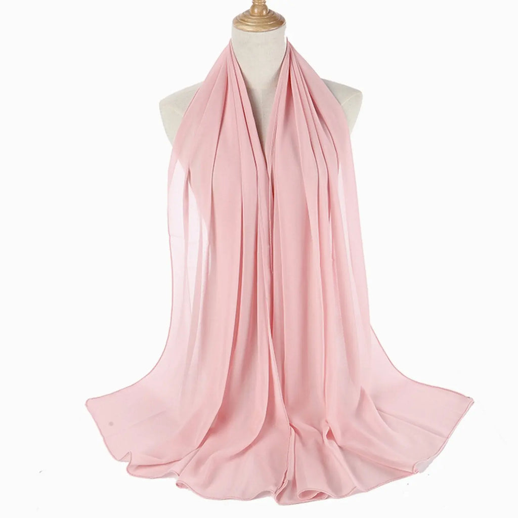 Chiffon Hijab - Baby Pink-almanaar Islamic Store