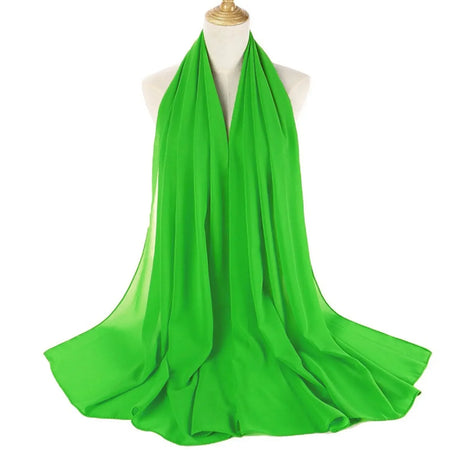 Chiffon Hijab - Green - Almanaar Islamic Store