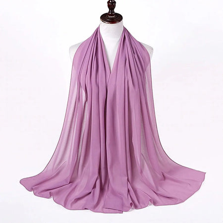 Chiffon Hijab - Light Purple-almanaar Islamic Store