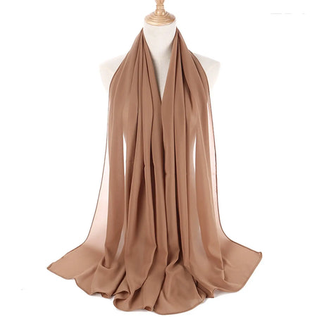 Chiffon Hijab -Nude-almanaar Islamic Store