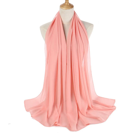 Chiffon Hijab - Peach-almanaar Islamic Store