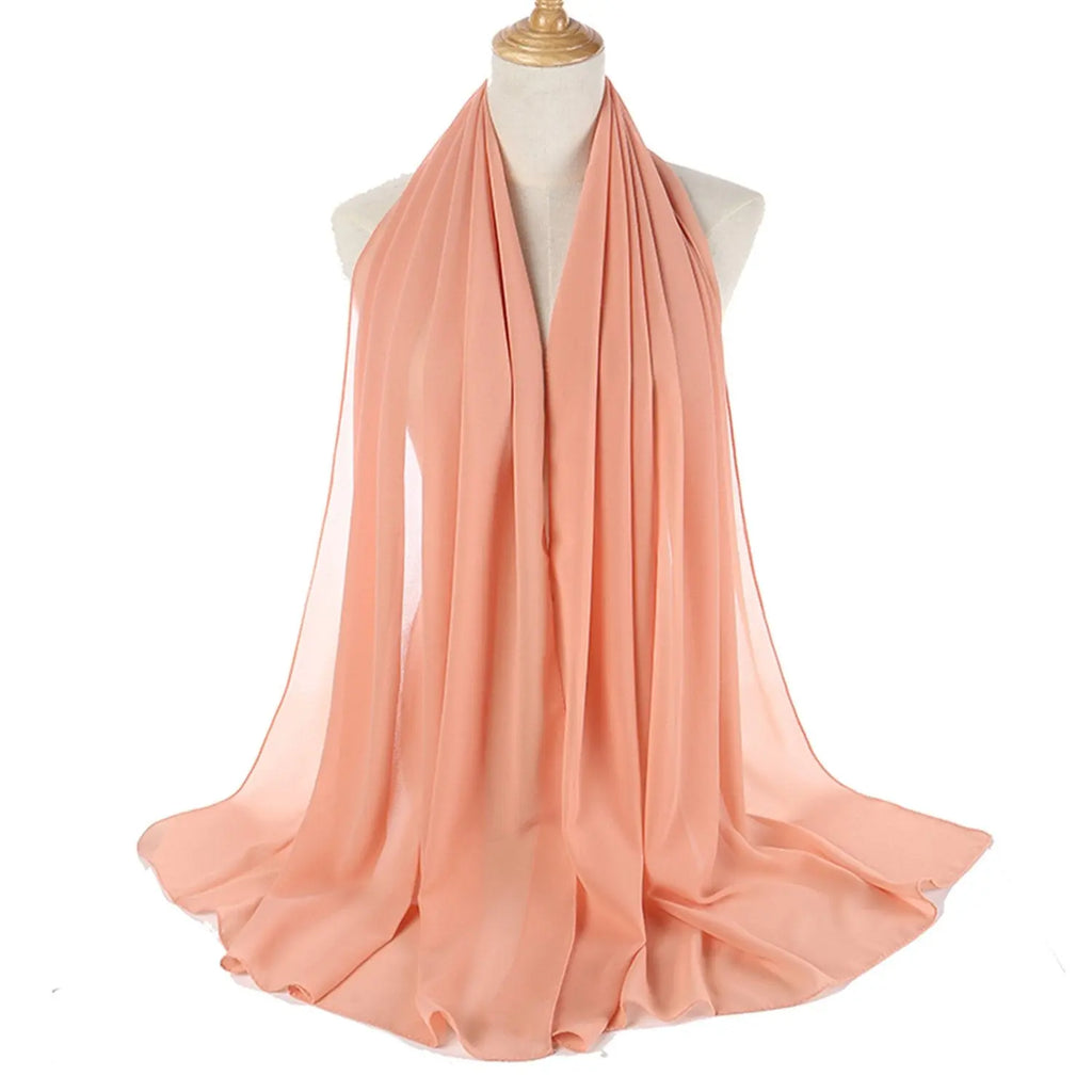 Chiffon Hijab - Salmon-almanaar Islamic Store