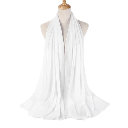 Chiffon Hijab - Snow White - Almanaar Islamic Store