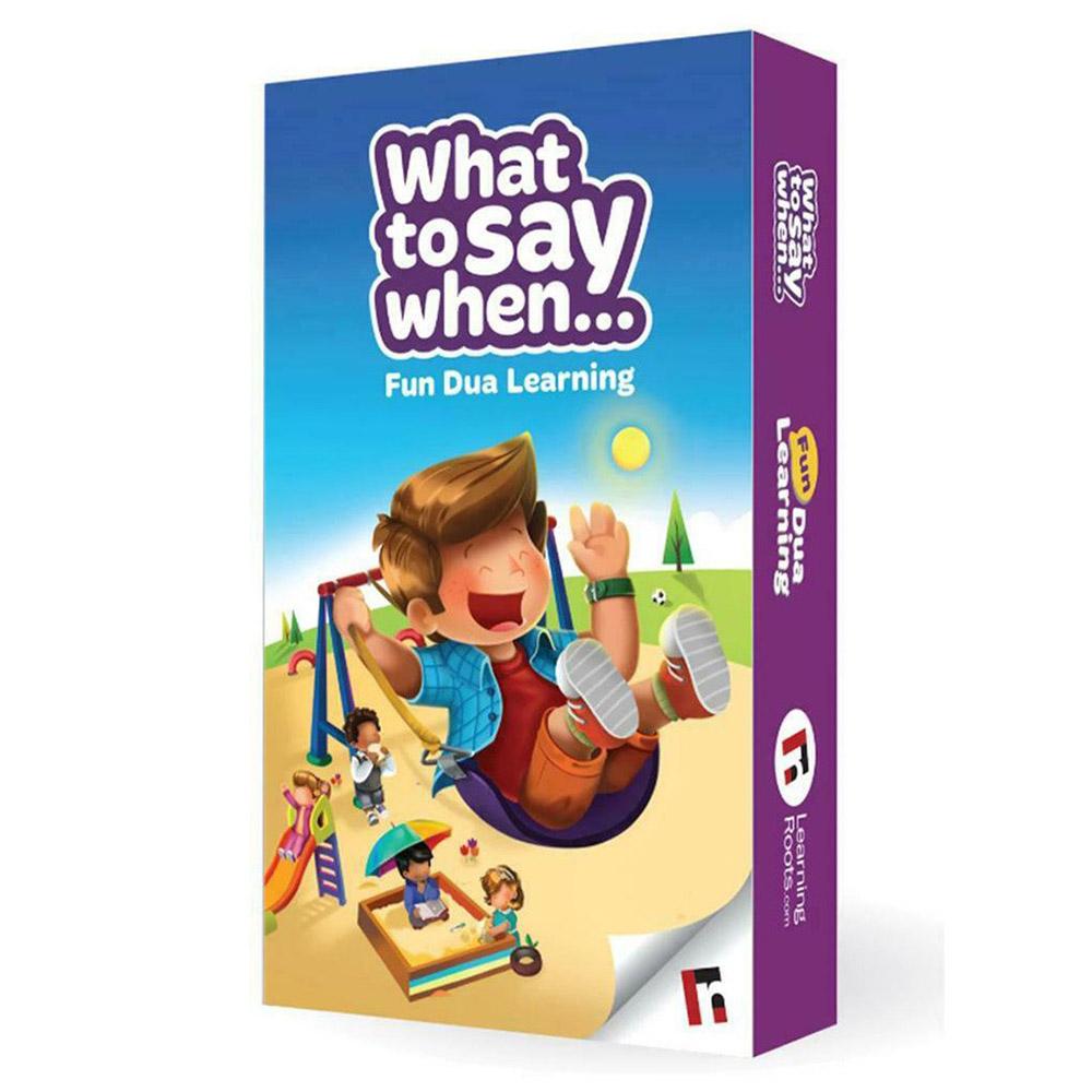 Childrens What to Say When Fun Dua Learning Card Game-almanaar Islamic Store