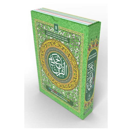 Colour Coded Quran 23 - 6 Vol Set-almanaar Islamic Store