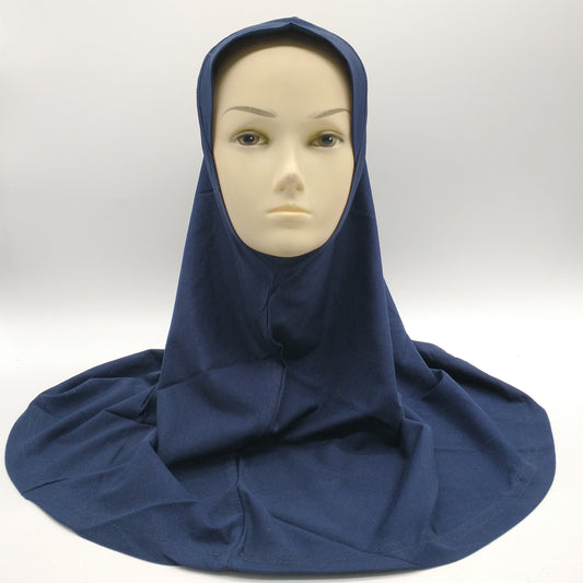 Cotton Hijab For girls- Navy Blue-almanaar Islamic Store