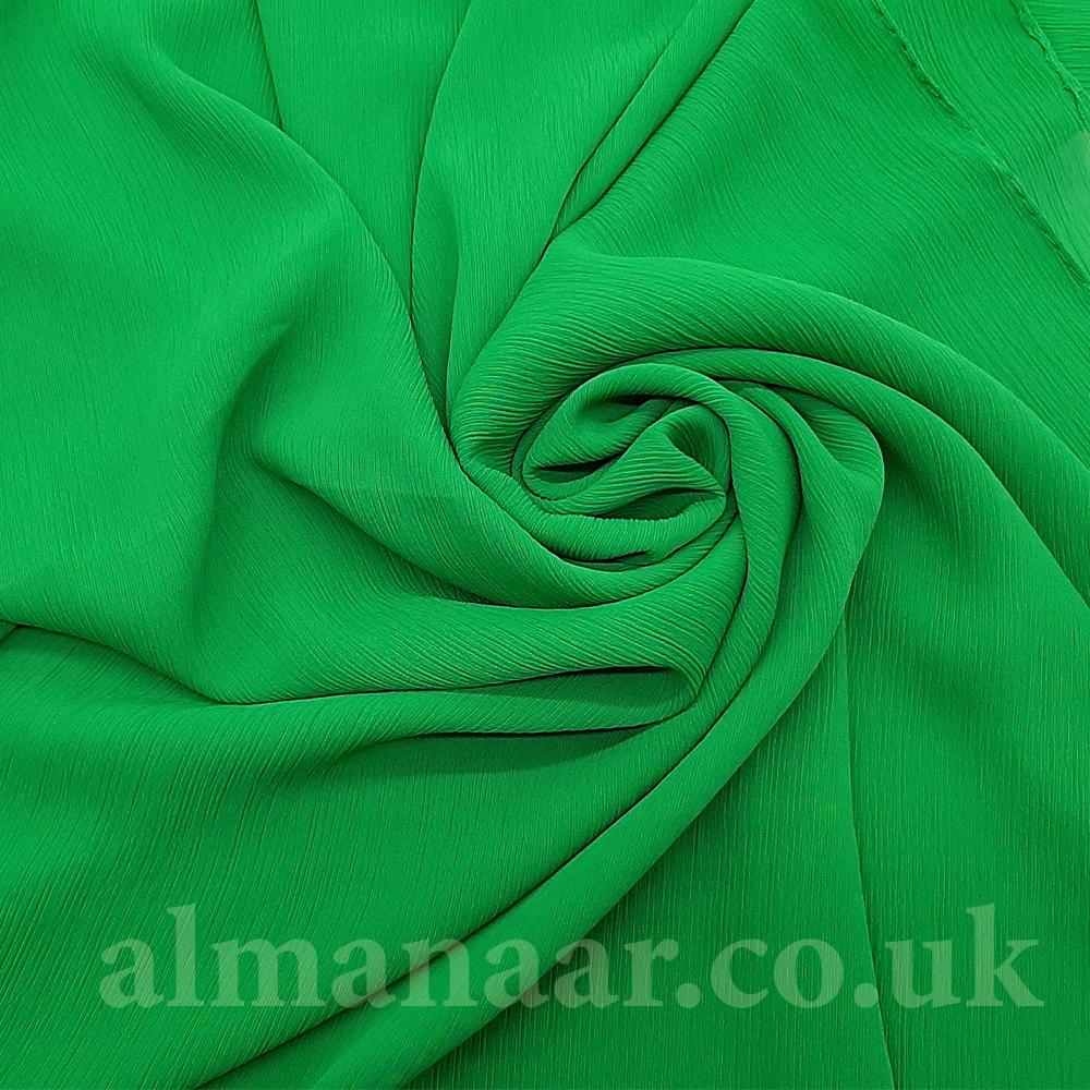 Crinkle Chiffon Hijab - Green-almanaar Islamic Store