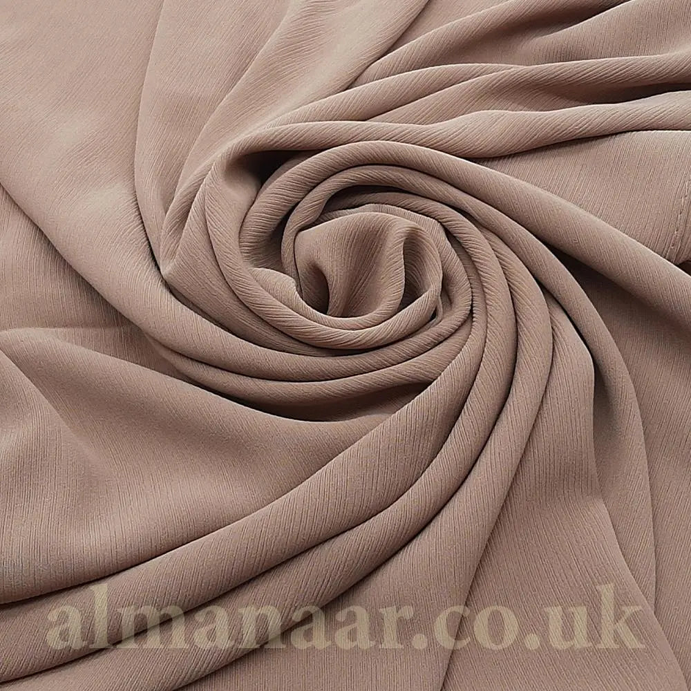 Crinkle Chiffon Hijab - Mocha-almanaar Islamic Store