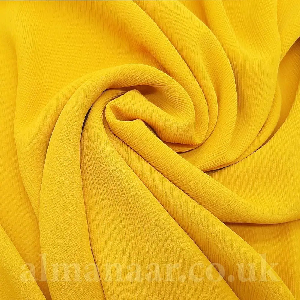 Crinkle Chiffon Hijab - Mustard-almanaar Islamic Store