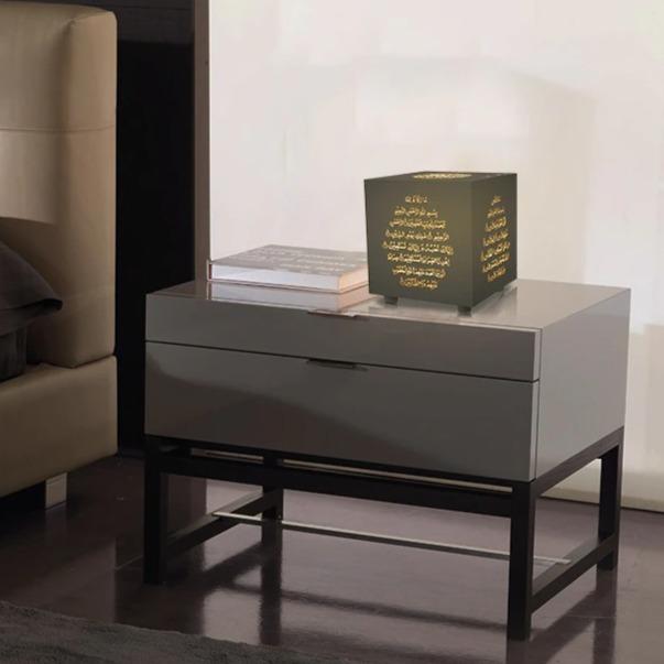Cube Quran Speaker 7 Colours Touch Lamp Remote/Bluetooth-almanaar Islamic Store