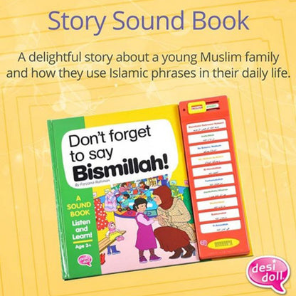 Don't Forget To Say Bismillah - Sound Book-almanaar Islamic Store