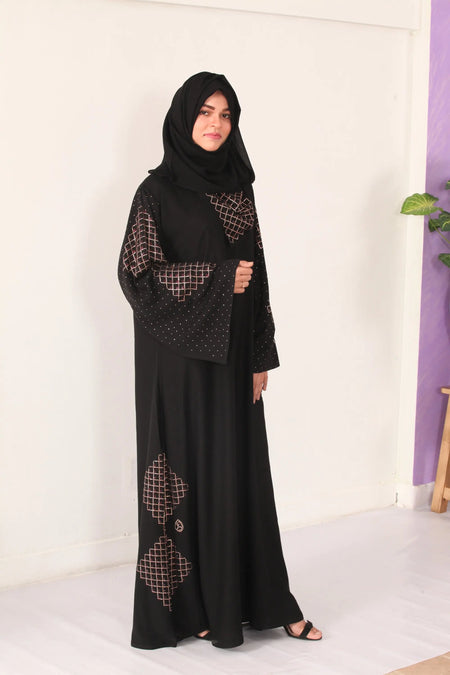 Dubai Exclusive Placket Kite Abaya-almanaar Islamic Store