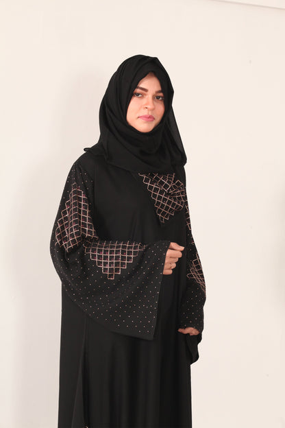 Dubai Exclusive Placket Kite Abaya-almanaar Islamic Store