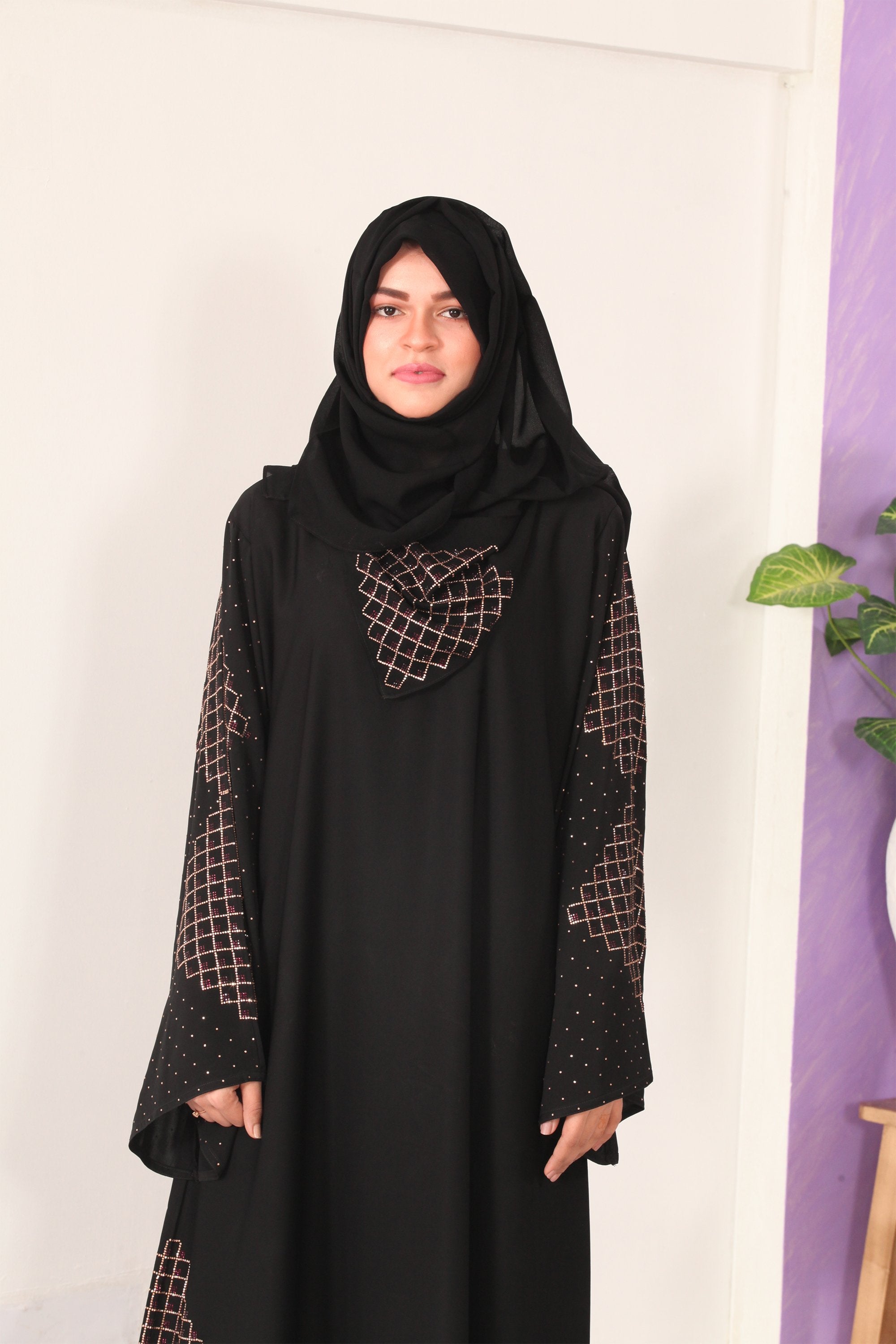 Dubai Exclusive Placket Kite Abaya-almanaar Islamic Store