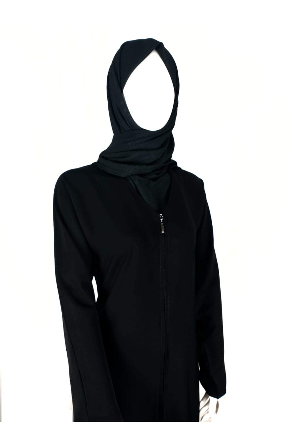 Dubai Premium Quality Black Zip Abaya-almanaar Islamic Store