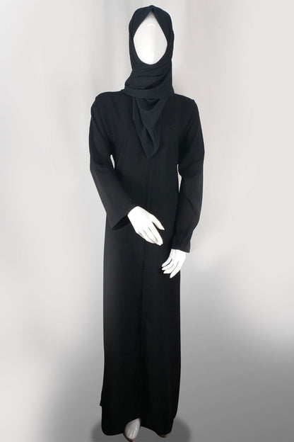 Dubai Premium Quality Black Zip Abaya-almanaar Islamic Store