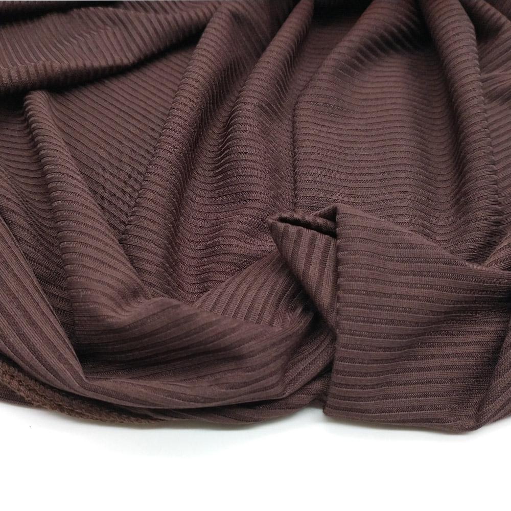 Dubai Premium Ribbed Jersey Hijab -Burgundy-almanaar Islamic Store