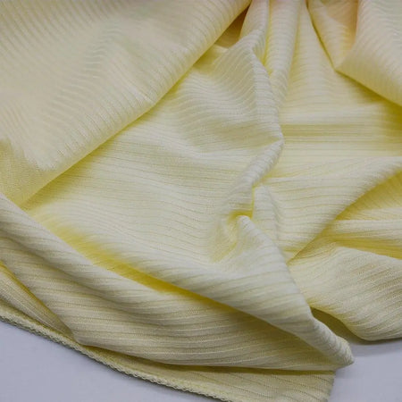 Dubai Premium Ribbed Jersey Hijab - Soft Lemon-almanaar Islamic Store