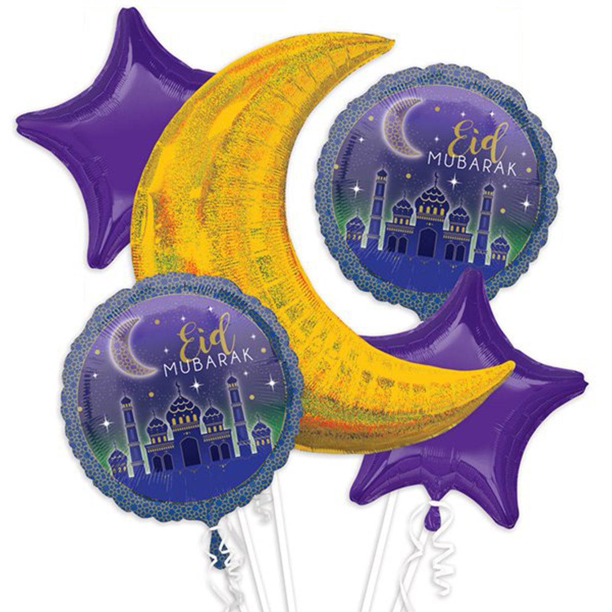 Eid Foil Balloon Bouquet Kit-almanaar Islamic Store