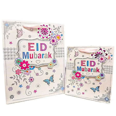 Eid Mubarak Gift Bag Holder Small Ladies Kids 3D Floral Islamic Muslim Ramadan-almanaar Islamic Store