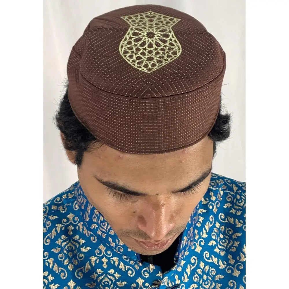 Embroidered  Kufi-almanaar Islamic Store