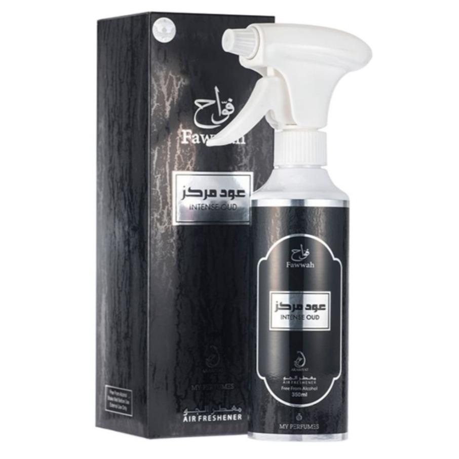 FAWWAH Intense Oud 350ml Non Alcoholic Room Freshener With Fountain Spray-almanaar Islamic Store