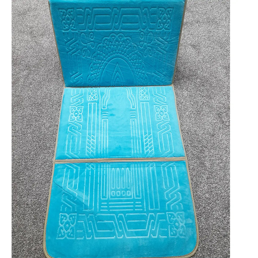 Foldable Padded Prayer Mat And Backrest 2 In 1-almanaar Islamic Store