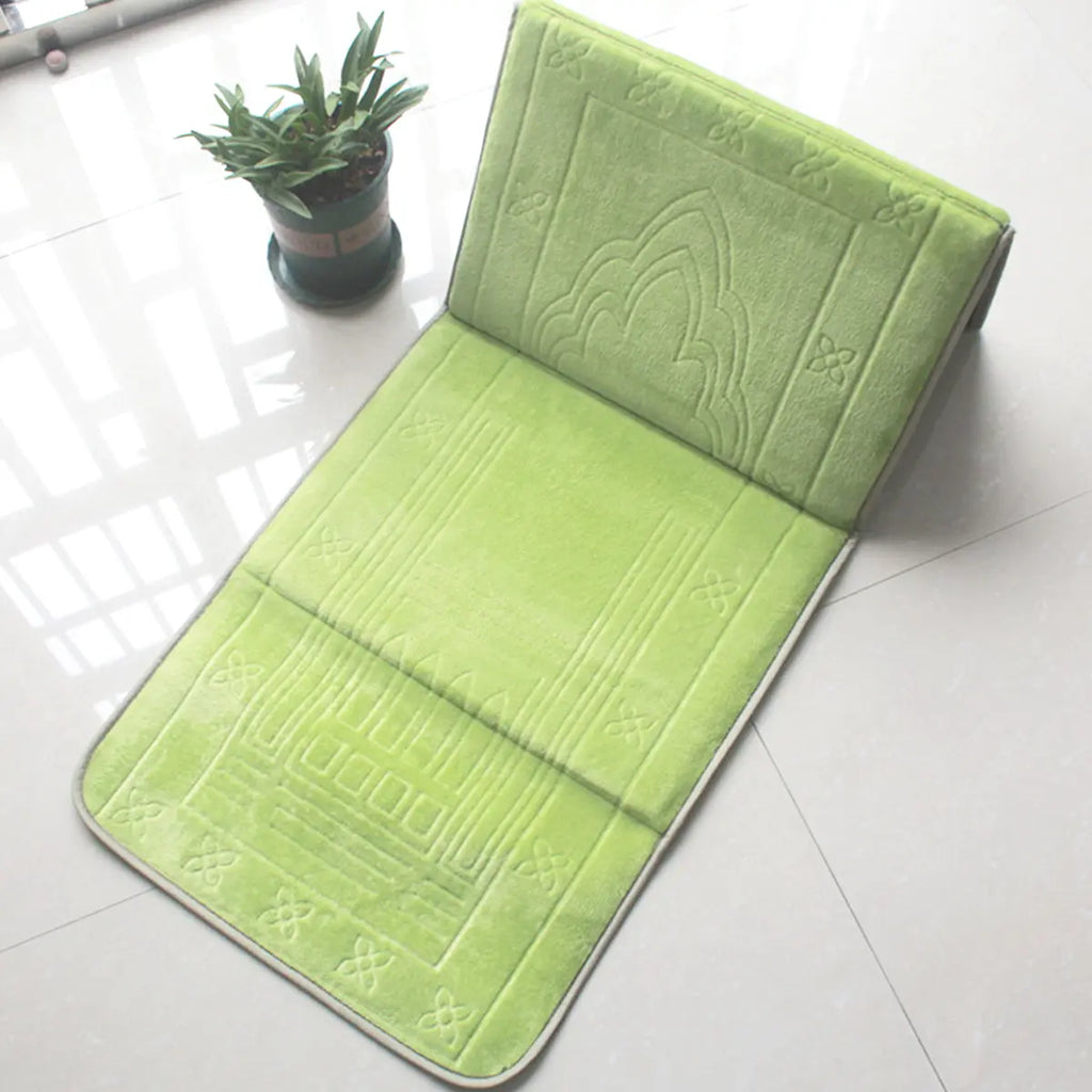 Foldable Padded Prayer Mat And Backrest 2 In 1-almanaar Islamic Store