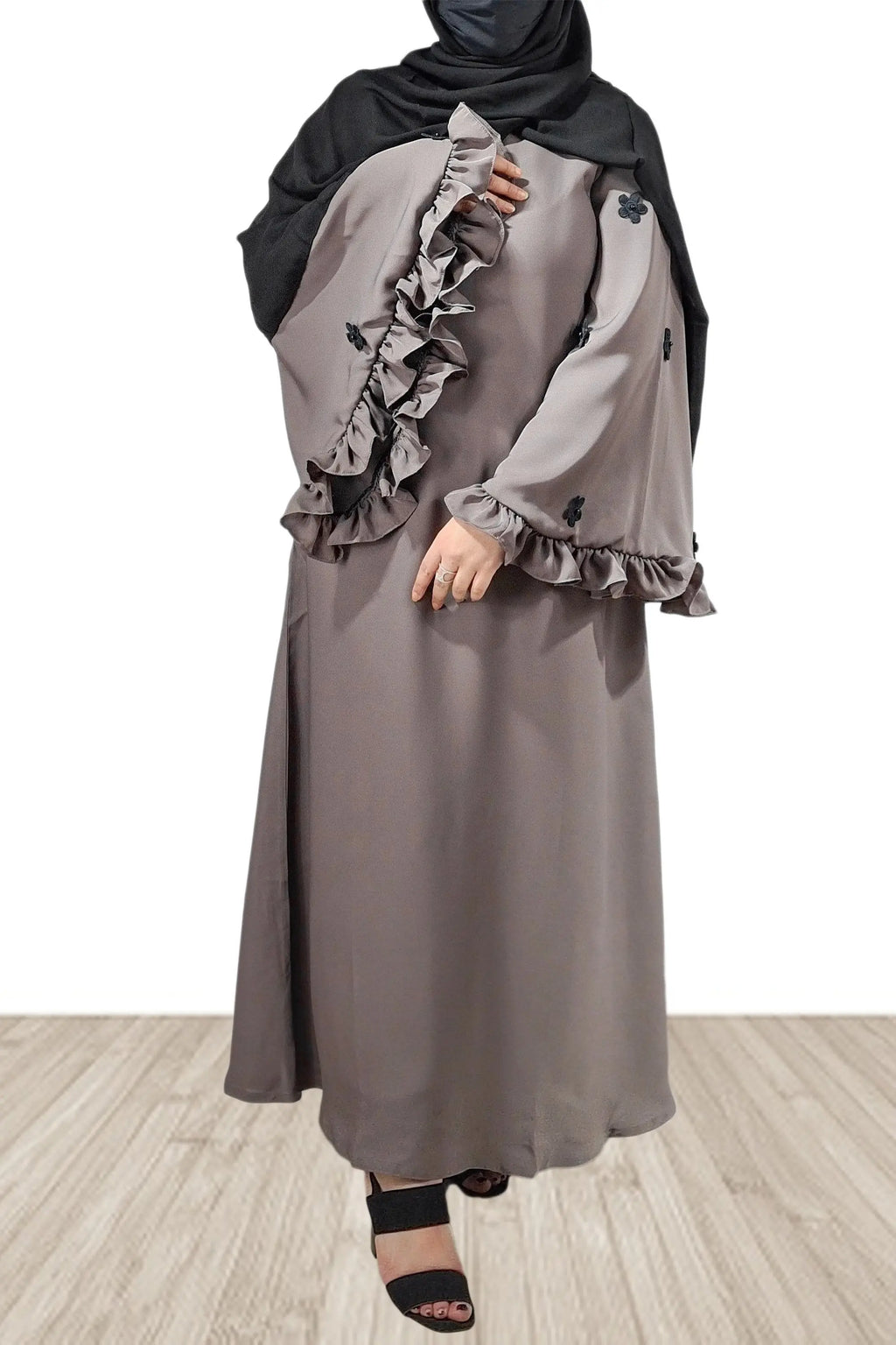 Friel Sleeves Premium Design Party Abaya-almanaar Islamic Store