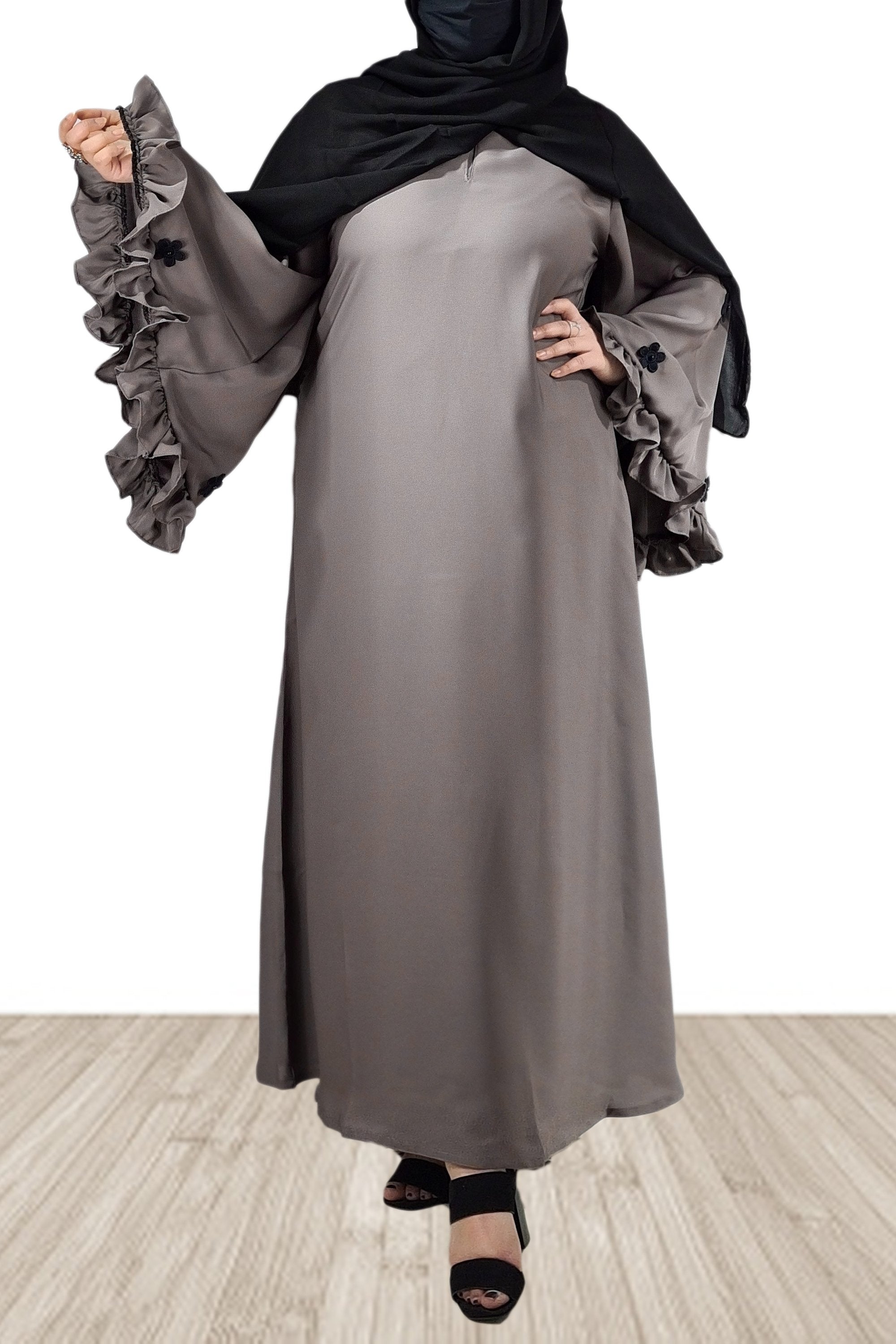 Friel Sleeves Premium Design Party Abaya-almanaar Islamic Store