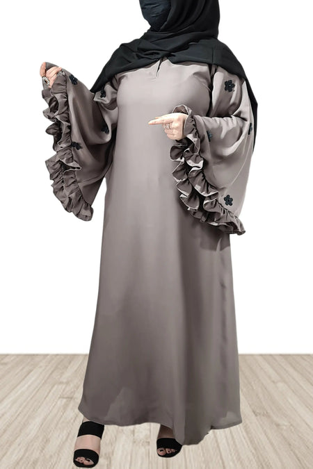 Friel Sleeves Premium Design Party Abaya-almanaar Islamic Store