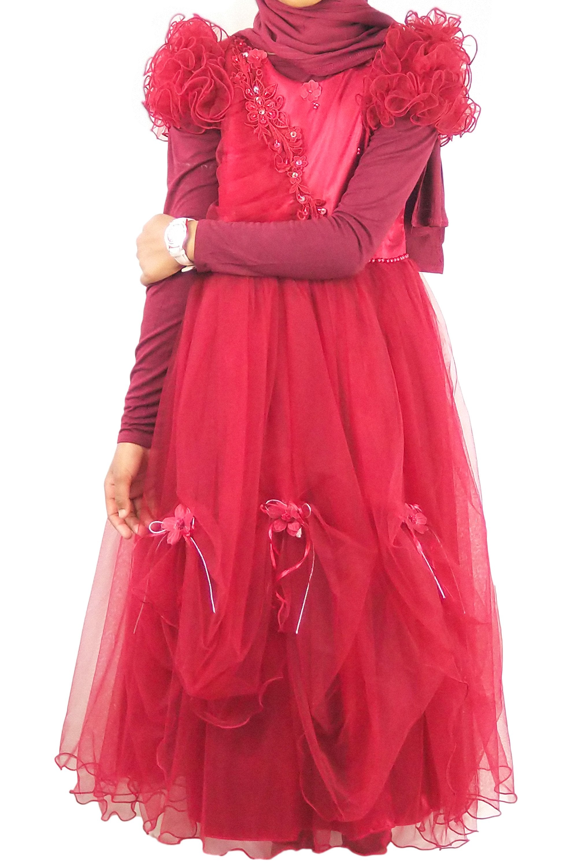 Girl's Party Dress-almanaar Islamic Store